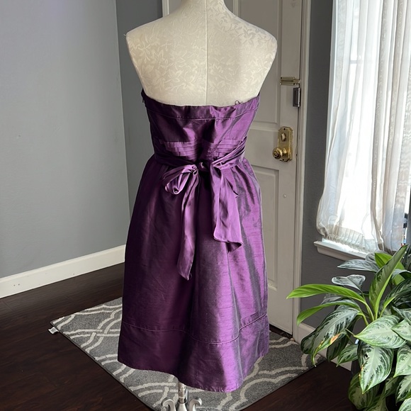 Adrianna Papell Strapless Purple Dress - Picture 4 of 7